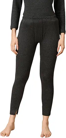 Black Textured Ankle Thermal Bottom