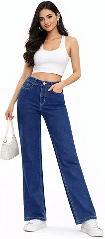 Indigo Wide-Leg Jeans
